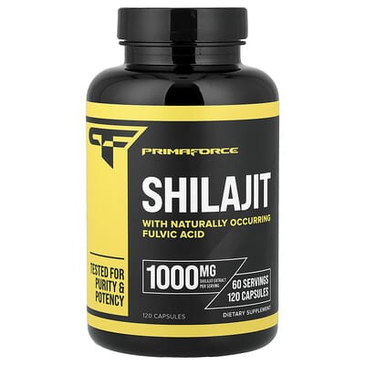 Primaforce шилажит, 120 капсул (500 mg per Capsule)