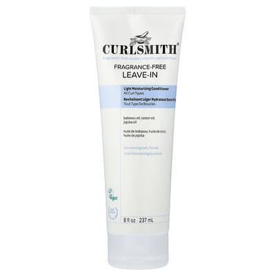 Leave-In, All Curl Types, Fragrance Free, 8 fl oz (237 ml)