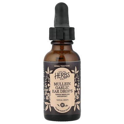 Ушные капли Herbs Etc. Mullein Garlic, 1 fl oz (30 ml)
