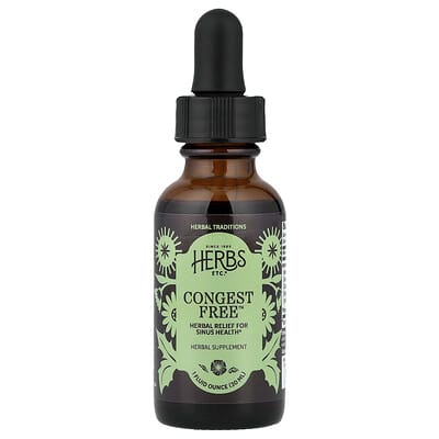 Herbs Etc. Congest Free™, 1 fl oz (30 ml)