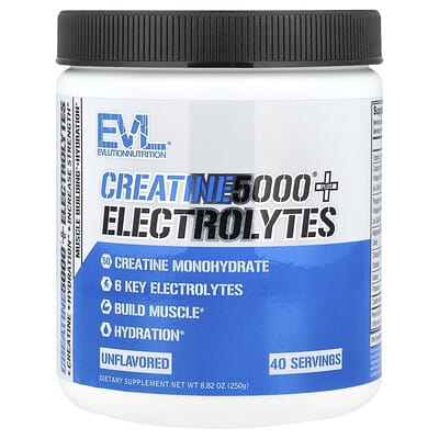 Creatine5000® Plus Electrolytes, Unflavored, 8.82 oz (250 g)