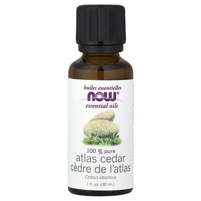 Эфирное масло NOW Foods Atlas Cedar, 1 fl oz (30 ml)