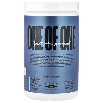 Sport Pre-Workout, Blue Razz Cotton Candy, 17.72 oz (502 g)