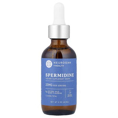 Капли Spermidine, Wild Berry, 20 mg, 2 oz (60 ml)