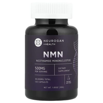 NMN, 500 mg, 60 Capsules