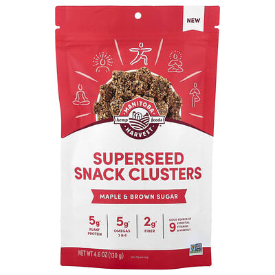 Superseed Snack Clusters, Maple & Brown Sugar, 4.6 oz (130 g)