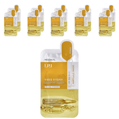 MEDIHEAL I.P.I Derma Ampoule тканевая маска для лица, 10 шт, 0.87 fl oz (26 ml)