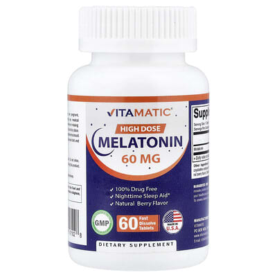 Мелатонин Vitamatic Natural Berry 60 mg 60 таблеток