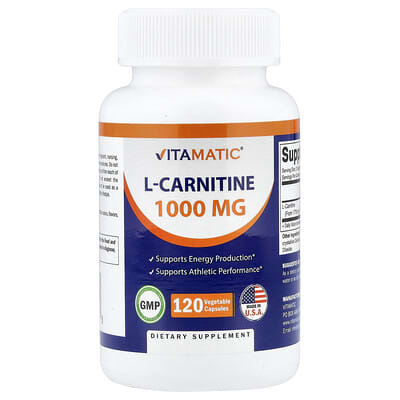 L-Carnitine, 120 вегетарианских капсул (500 mg per Capsule)