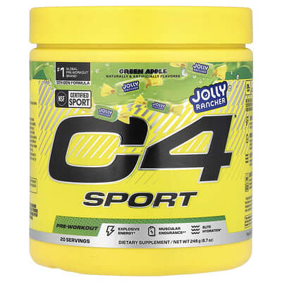 C4® Sport, Pre-Workout, Jolly Rancher Green Apple, 8.7 oz (248 g)