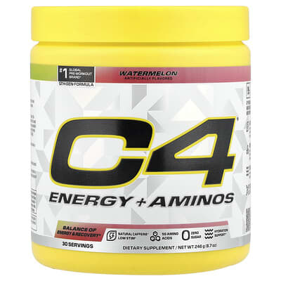 C4® Energy + Aminos, Watermelon, 8.7 oz (246 g)