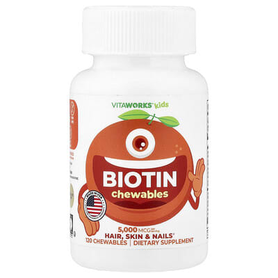 Детские жевательные витамины Biotin Orange 120 шт