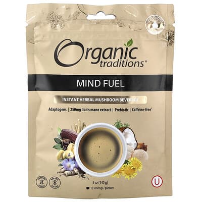 Superfoods, Mind Fuel, Herbal Mushroom Beverage, Caffeine Free, 5 oz (140 g)