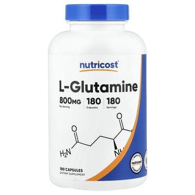 Nutricost L-Glutamine, 180 капсул