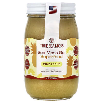 Sea Moss Gel Superfood, Pineapple, 16 fl oz (473 ml)