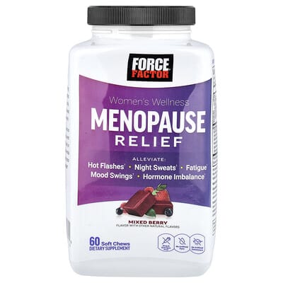 Женские витамины для поддержания здоровья, облегчение менопаузы, Mixed Berry, 60 жевательных таблеток