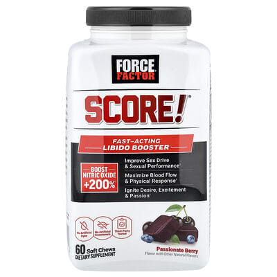 Force Factor Score!® Libido Booster, Passionate Berry, 60 мягких жевательных таблеток