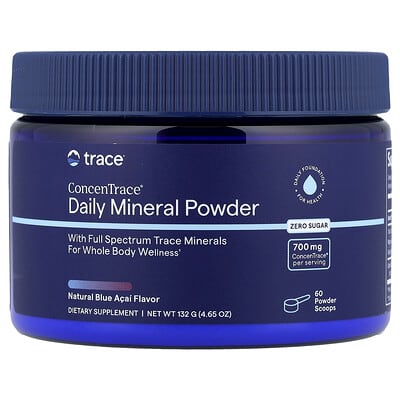 ConcenTrace®, Daily Mineral Powder, Natural Blue Acai, 4.65 oz (132 g)