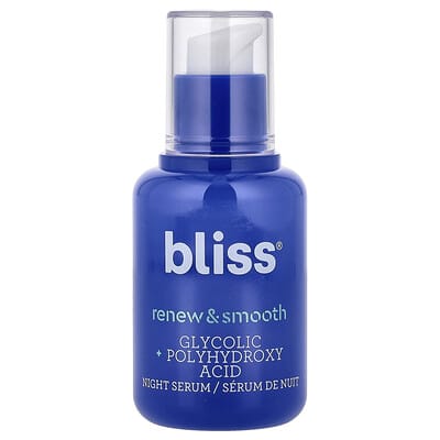 Bliss Renew & Smooth, Ночная сыворотка для обновления кожи, 1 fl oz (30 ml)
