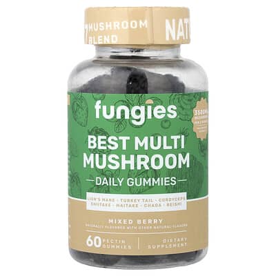 Fungies жевательные витамины с грибами, Mixed Berry, 60 шт