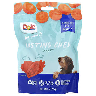 Лакомство для собак Dole for Pets Carrot, 225 g