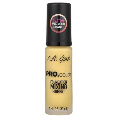 PRO.color Foundation Mixing Pigment, GLM712 Yellow, 1 fl oz (30 ml)