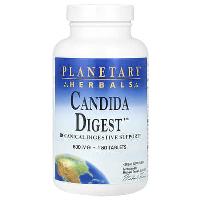 Planetary Herbals Candida Digest™, 180 таблеток