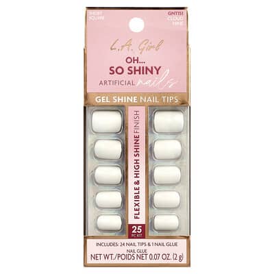 L.A. Girl набор искусственных ногтей Gel Shine Nail Tips, GNT151 Cloud Nine, 25 предметов