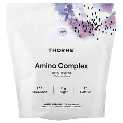 Амино комплекс, ягоды, 30 стик-пакетов, по 0.27 oz (7.7 g)