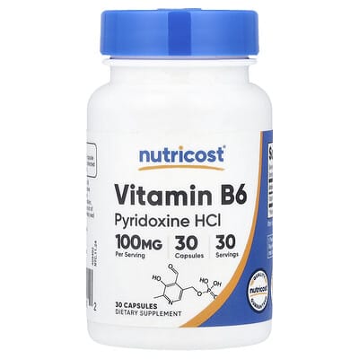 Витамин B6 100 mg, 30 капсул