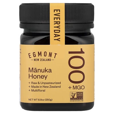 Мед Манука, сырой и непастеризованный, MGO 100+, 8.8 oz (250 g)