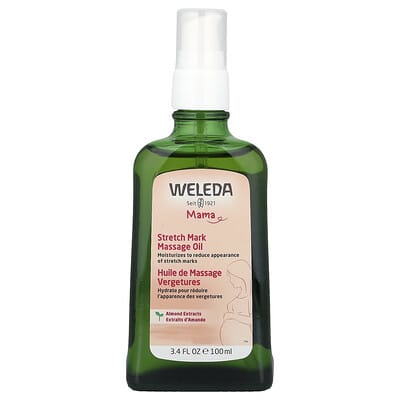 Mama, масло для массажа от растяжек, экстракт миндаля, 3.4 fl oz (100 ml)