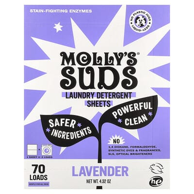 Molly's Suds таблетки для стирки, Lavender, 35 шт