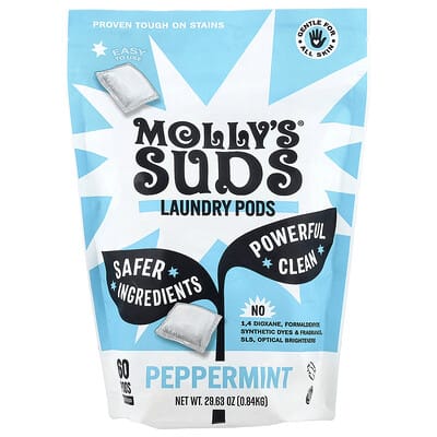 Laundry Pods, Peppermint, 60 капсул