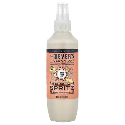 Mrs. Meyers Clean Day Дезодорирующий спрей для кошек, Белый персик