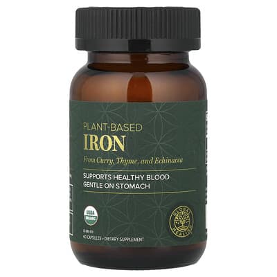 Plant-Based Iron, 60 Capsules