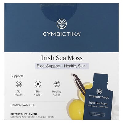 Irish Sea Moss, Lemon Vanilla, 26 Liquid Packets, 0.5 fl oz (15 ml) Each
