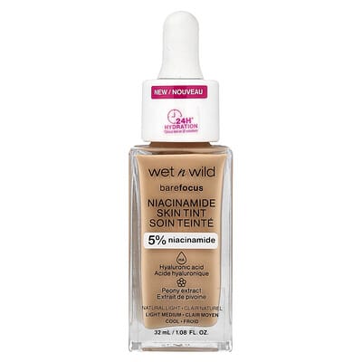Barefocus, Niacinamide Skin Tint, 1116090 Natural Light, 1.08 fl oz (32 ml)