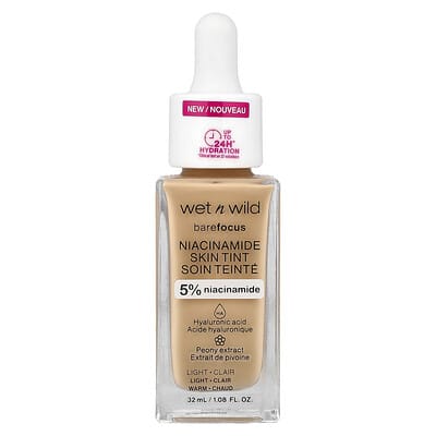 Barefocus, Niacinamide Skin Tint, 1116092 Light, 1.08 fl oz (32 ml)