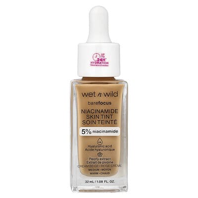 Barefocus, Niacinamide Skin Tint, 1116319 Cream Beige, 1.08 fl oz (32 ml)