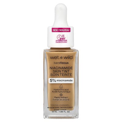Barefocus, Niacinamide Skin Tint, 1116323 Toffee, 1.08 fl oz (32 ml)