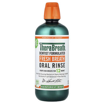 Ополаскиватель для рта Fresh Breath, Rainforest Mint, 33.8 fl oz (1 l)