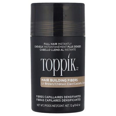 Hair Building Fibers, Light Brown, 0.42 oz (12 g)