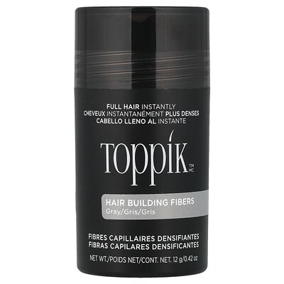 Hair Building Fibers, Gray, 0.42 oz (12 g)