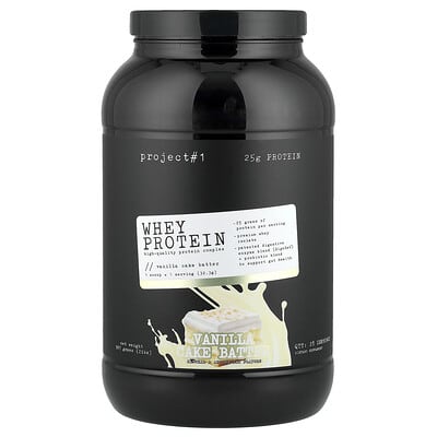 Whey Protein, High-Quality Protein Complex, Vanilla Cake Batter, 2 lbs (907 g)