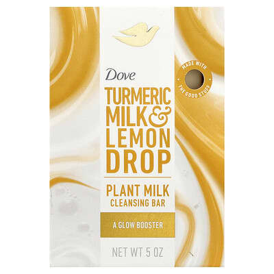 Мыло для очищения Plant Milk, Turmeric Milk & Lemon Drop, 5 oz