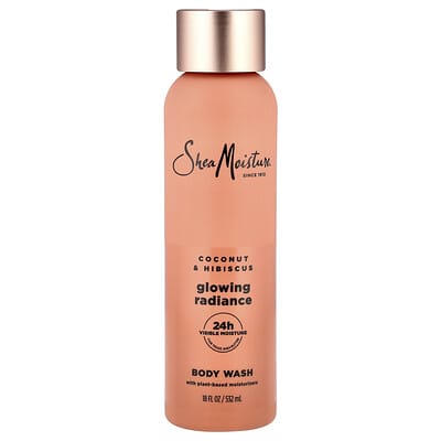 Гель для душа Glowing Radiance, кокос и гибискус, 18 fl oz (532 ml)