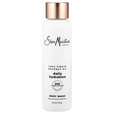 Гель для душа Daily Hydration, 100% Virgin Coconut Oil, 18 fl oz (532 ml)