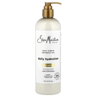 SheaMoisture увлажняющий лосьон для тела, 100% Virgin Coconut Oil, 16 fl oz (473 ml)
