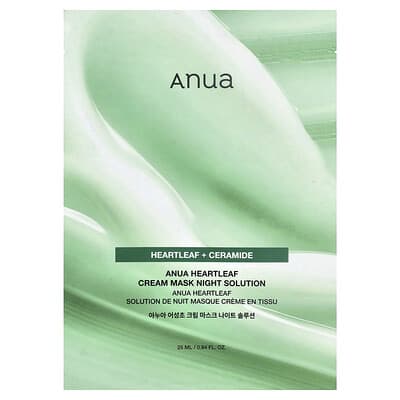 Ночная маска для лица Anua Heartleaf Cream Beauty Mask, 0.84 fl oz (25 ml)